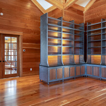 luxury home in Andover, Vermont built in shelving